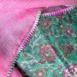 HANDBLOCK PRINTED TOP AND KOTA COTTON DUPATTA