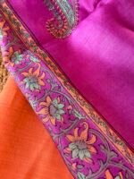 COTTON TOP AND CHANDERI SILK HANDBLOCK PRINTED DUPATTA - Image 7