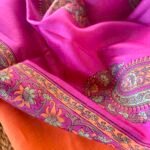 COTTON TOP AND CHANDERI SILK HANDBLOCK PRINTED DUPATTA