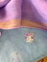 MUL CHANDERI TOP AND LINEN DUPATTA - Image 3