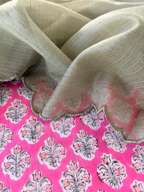 PURE PRINTED CHANDERI KOTA COTTON DUPATTA - Image 3