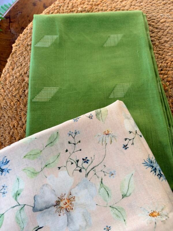 TUSSAR SILK TOP AND PRINTED SILK BOTTOM - Image 4