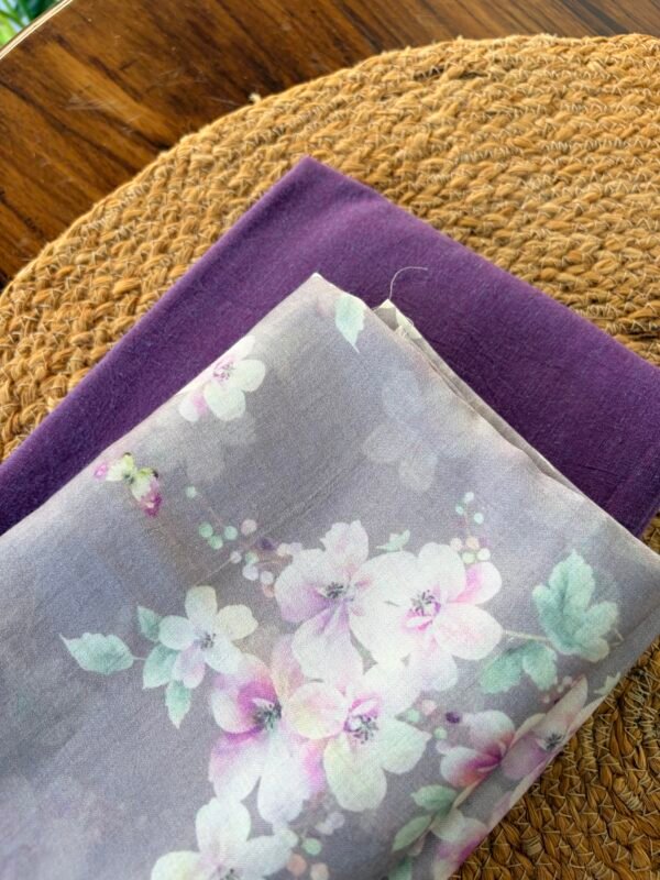 COTTON TOP AND PRINTED SILK BOTTOM - Image 2
