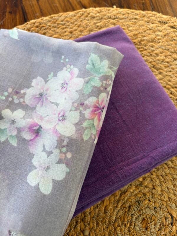 COTTON TOP AND PRINTED SILK BOTTOM - Image 4