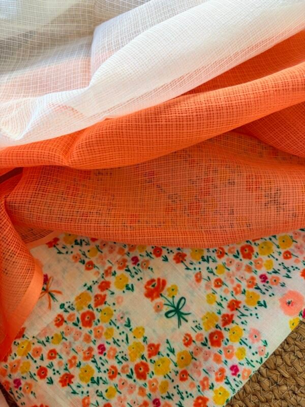 PRINTED MUL COTTON AND KOTA COTTON DUPATTA - Image 5