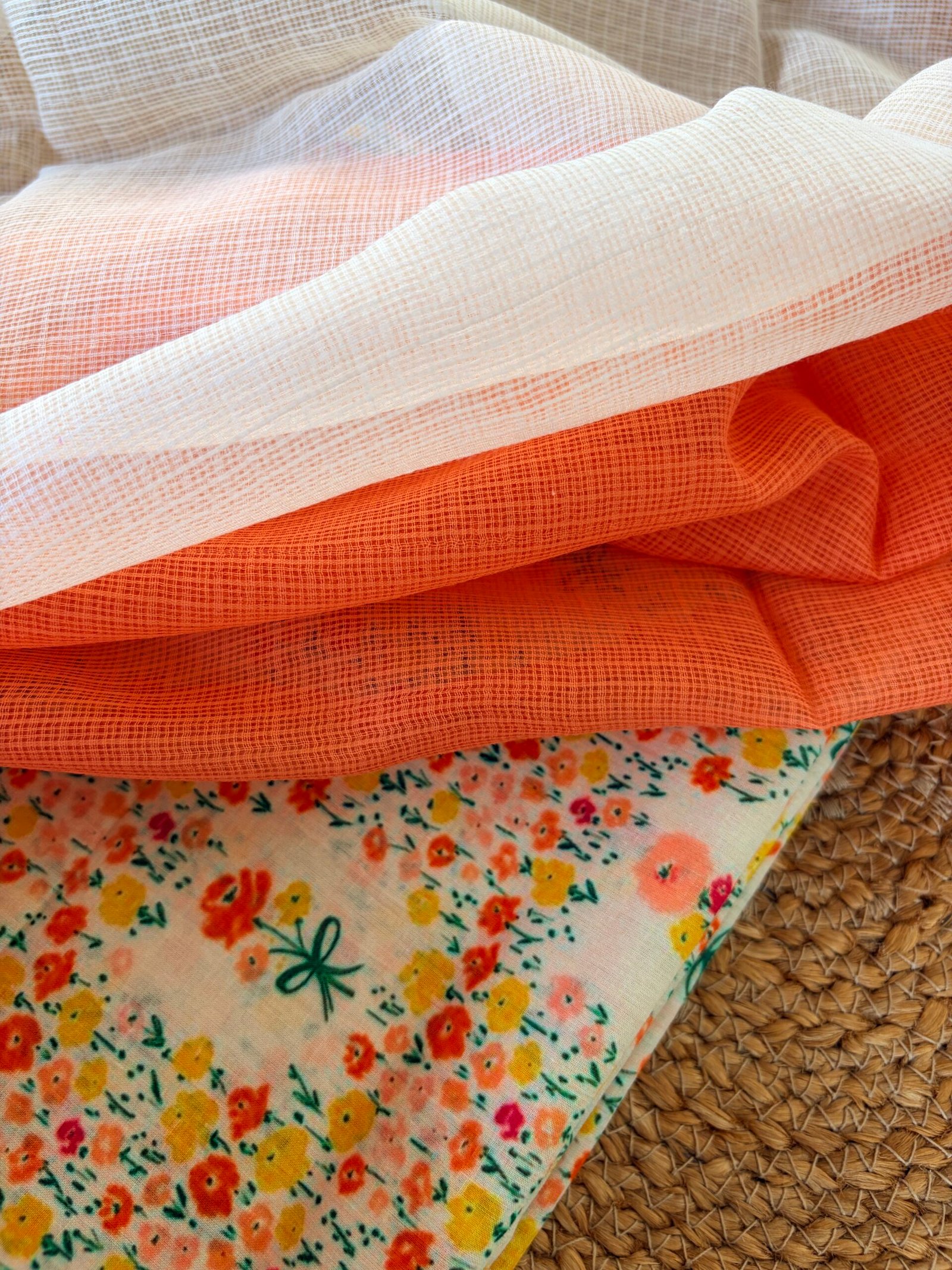IMG_6623 PRINTED MUL COTTON AND KOTA COTTON DUPATTA - Image 1