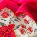 HANDBLOCK PRINTED COTTON TOP AND KOTA EMBROIDERED DUPATTA