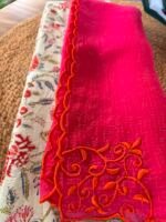 HANDBLOCK PRINTED COTTON TOP AND KOTA EMBROIDERED DUPATTA - Image 5