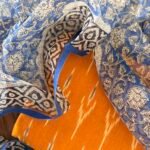 IKAT COTTON TOP AND KOTA PRINTED DUPATTA