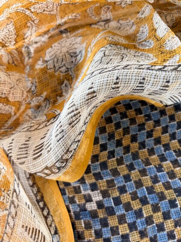 AJRAK KOTA COTTON TOP AND DUPATTA - Image 3