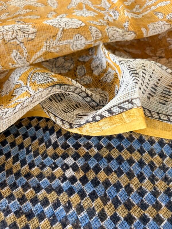 AJRAK KOTA COTTON TOP AND DUPATTA - Image 5