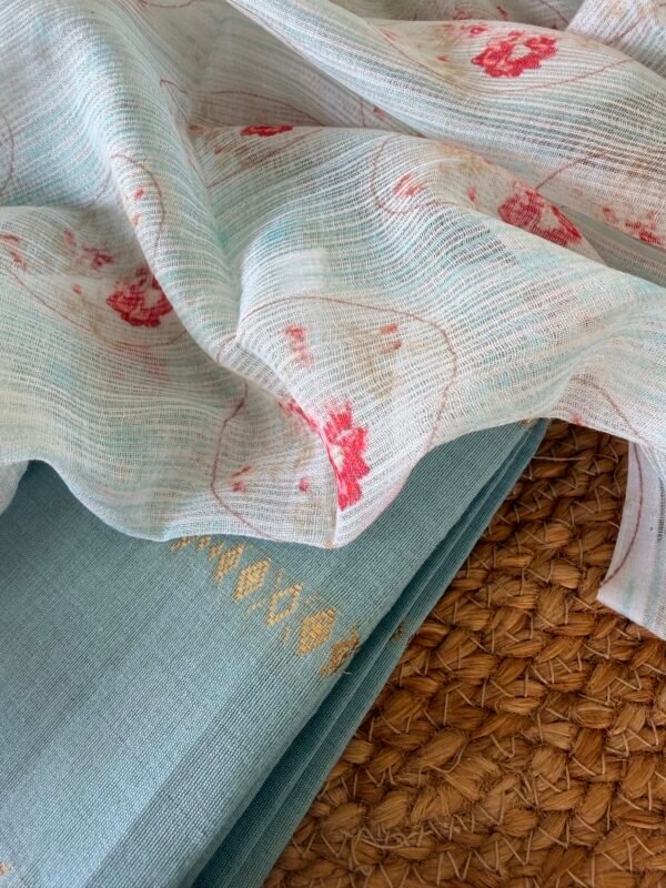 SILK COTTON TOP AND KOTA PRINTED DUPATTA - Image 4