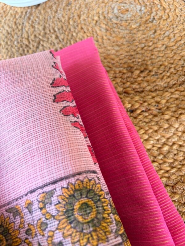 CHANDERI SILK COTTON TOP WITH KOTA COTTON PRINTED DUPATTA - Image 2