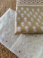 CHANDERI SILK PITTA WORK TOP AND CHANDERI SILK DUPATTA - Image 5