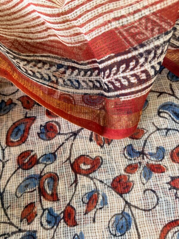AJRAK KOTA COTTON TOP AND KOTA PRINTED DUPATTA - Image 5