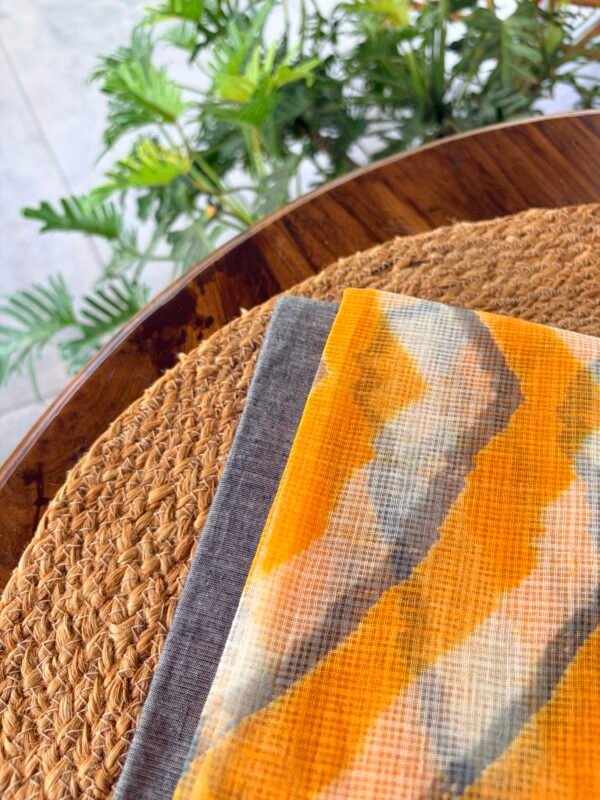 COTTON TOP AND KOTA COTTON SHIBORI PRINTED DUPATTA - Image 2