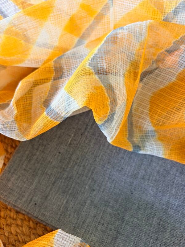 COTTON TOP AND KOTA COTTON SHIBORI PRINTED DUPATTA - Image 3