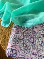HANDBLOCK PRINTED TOP AND KOTA COTTON DUPATTA - Image 7