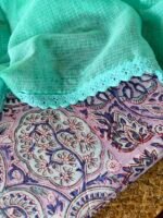 HANDBLOCK PRINTED TOP AND KOTA COTTON DUPATTA - Image 3