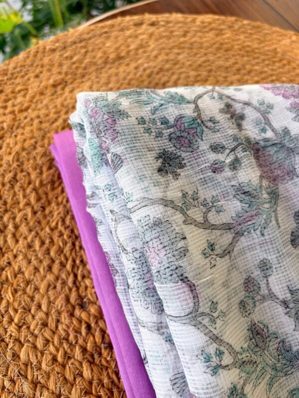 CHANDERI SILK COTTON TOP AND KOTA PRINTED DUPATTA - Image 6