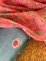 MUL CHANDERI TOP AND CHANDERI PRINTED DUPATTA - Image 3