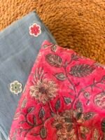 MUL CHANDERI TOP AND CHANDERI PRINTED DUPATTA - Image 2