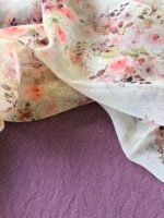 CHANDERI SILK COTTON TOP AND CHIFFION PRINTED DUPATTA