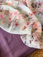 CHANDERI SILK COTTON TOP AND CHIFFION PRINTED DUPATTA - Image 3