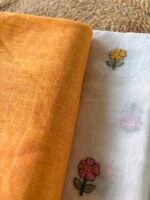 MUL CHANDERI TOP AND LINEN DUPATTA - Image 2