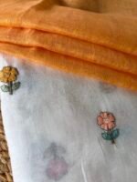 MUL CHANDERI TOP AND LINEN DUPATTA - Image 4