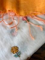 MUL CHANDERI TOP AND LINEN DUPATTA - Image 5
