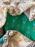 IKAT COTTON TOP AND CHANDERI SILK COTTON DUPATTA - Image 4
