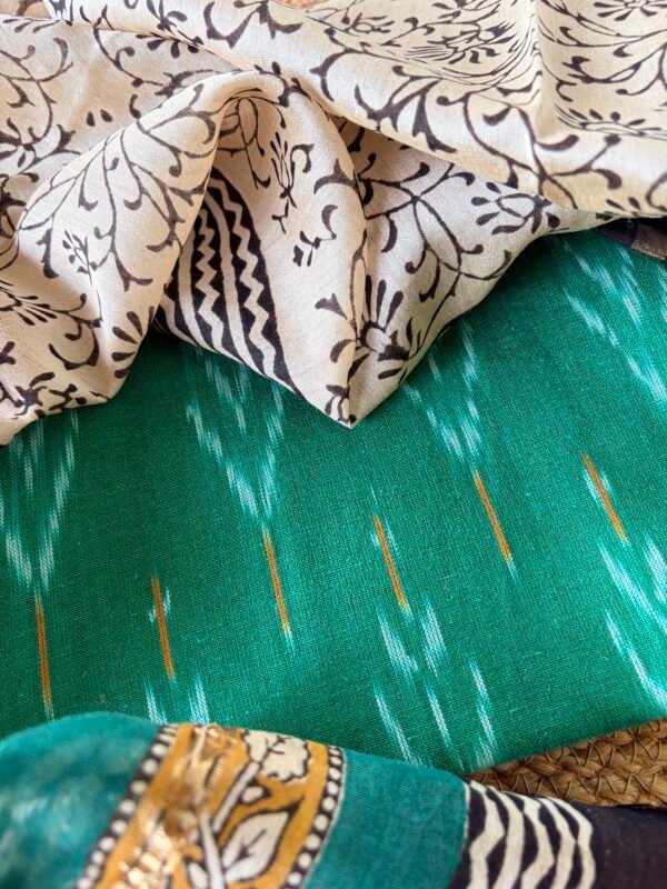 IKAT COTTON TOP AND CHANDERI SILK COTTON DUPATTA - Image 3