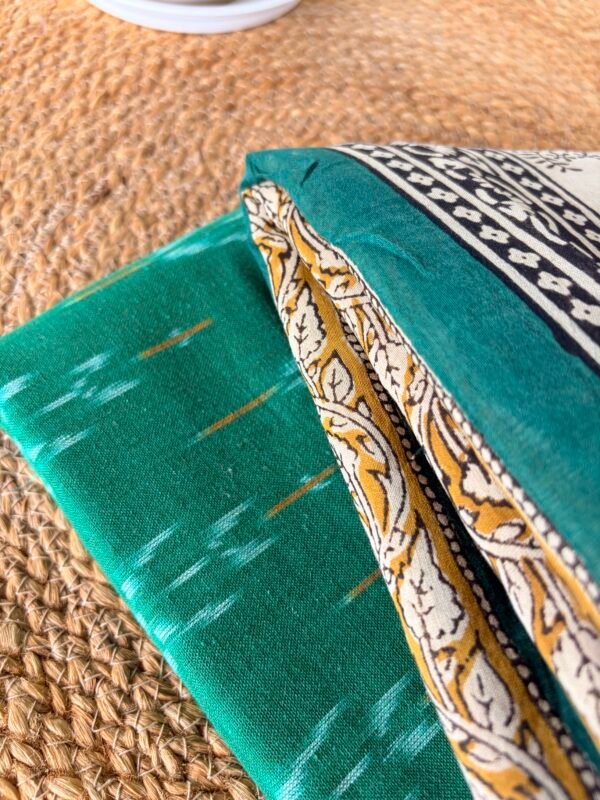 IKAT COTTON TOP AND CHANDERI SILK COTTON DUPATTA - Image 7
