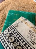 IKAT COTTON TOP AND CHANDERI SILK COTTON DUPATTA - Image 5