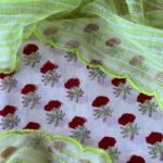 HANDBLOCK PRINTED TOP AND KOTA COTTON DUPATTA