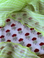 HANDBLOCK PRINTED TOP AND KOTA COTTON DUPATTA