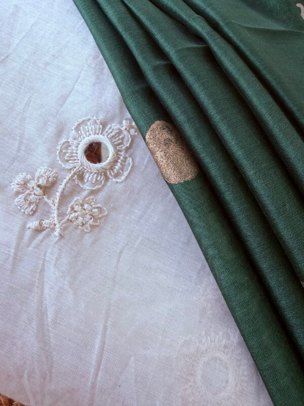 CHANDERI SILK COTTON TOP AND DUPATTA - Image 3