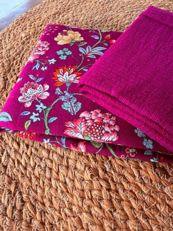 PREMIUM CHANDERI PRINTED TOP AND KOTA COTTON DUPATTA - Image 6