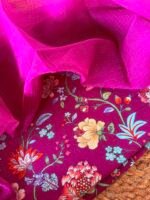 PREMIUM CHANDERI PRINTED TOP AND KOTA COTTON DUPATTA - Image 3