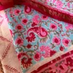 HANDBLOCK PRINTED CHANDERI FULL SET