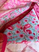 HANDBLOCK PRINTED CHANDERI FULL SET - Image 3