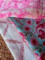 HANDBLOCK PRINTED CHANDERI FULL SET - Image 7