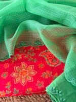 PRINTED MUL COTTON TOP SCALLOPED KOTA COTTON DUPATTA AND BOTTOM - Image 3