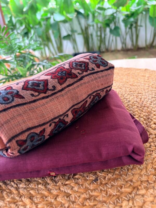 MUL CHANDERI TOP AND AJRAK KOTA  COTTON DUPATTA - Image 4