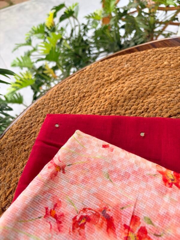 MUL CHANDERI TOP AND PRINTED KOTA COTTON DUPATTA - Image 4