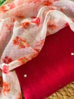 MUL CHANDERI TOP AND PRINTED KOTA COTTON DUPATTA - Image 6