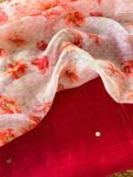 MUL CHANDERI TOP AND PRINTED KOTA COTTON DUPATTA