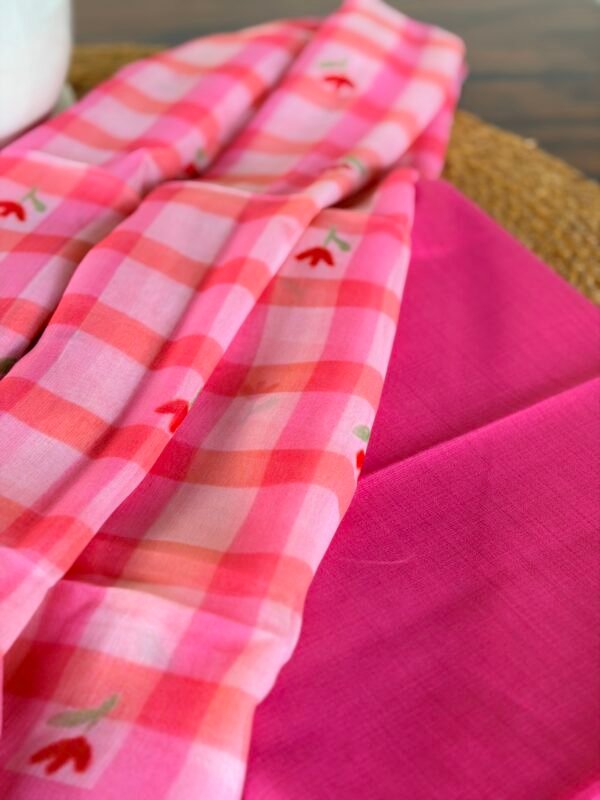 SILK COTTON TOP AND CHIFFION PRINTED DUPATTA - Image 6
