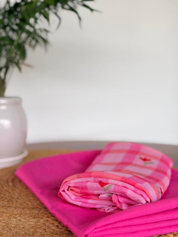 SILK COTTON TOP AND CHIFFION PRINTED DUPATTA - Image 4